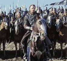 Viggo Mortensen è Aragorn in una scena di Il signore degli anelli - Il ritorno del re
