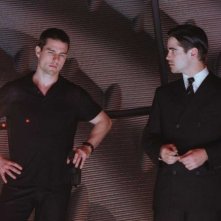 Tom Cruise e Colin Farrell in una scena di Minority Report