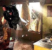 Tom Cruise in una sequenza di Minority Report