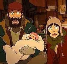 Una scena di Tokyo Godfathers