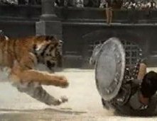 Una scena di Il Gladiatore, del 2000