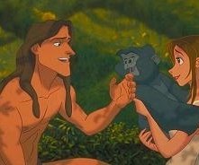 Una scena di Tarzan