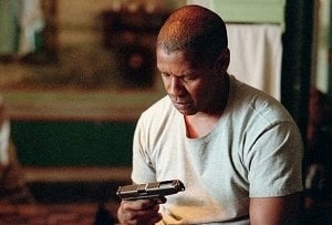 Denzel Washington in una scena di Man on fire