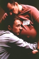 Edward Norton e Meat Loaf in una scena di Fight club