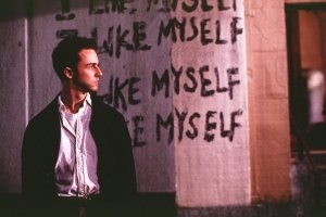 Edward Norton in una scena di Fight club