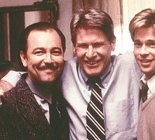 Rubén Blades, Harrison Ford e Brad Pitt sul set di L'Ombra del diavolo