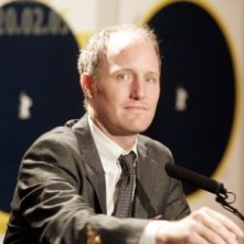 Il regista Mike Mills in conferenza a Berlino per presentare il suo  Thumbsucker