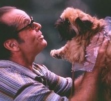 Jack Nicholson in una scena del film Qualcosa è cambiato