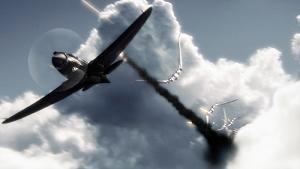 Una suggestiva scena di Sky Captain and the World of Tomorrow