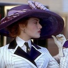 Kate Winslet in una scena del film Titanic