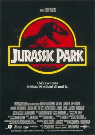La locandina di Jurassic Park