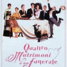 La locandina di Quattro matrimoni e un funerale