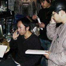 Takashi Shimizu sul set del film Marebito
