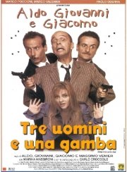 La locandina di Tre uomini e una gamba