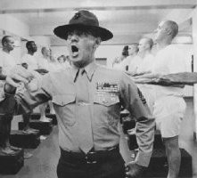 R. Lee Ermey in una scena di Full Metal Jacket