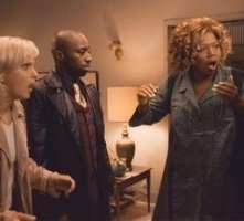 Anna Faris, Eddie Griffin e Queen Latifah in una scena di Scary Movie 3