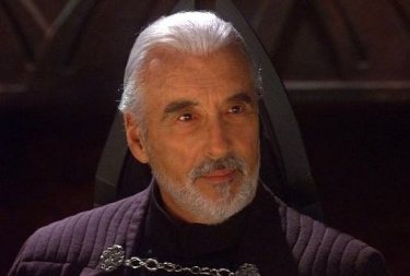 Christopher Lee è il conte Dooku in Star Wars ep. II