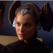 Natalie Portman nei panni di Amidala in Star Wars ep. II
