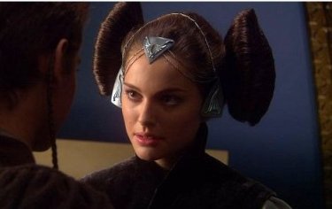 Natalie Portman nei panni di Amidala in Star Wars ep. II