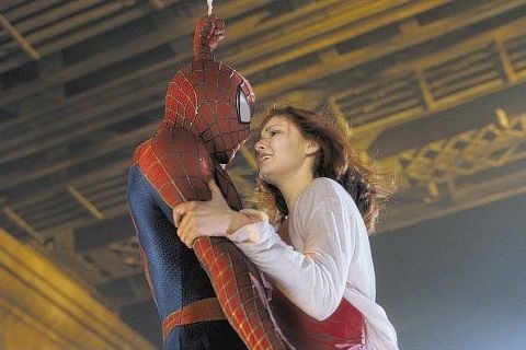 Tobey Maguire con Kirten Dunst nel primo Spider-man