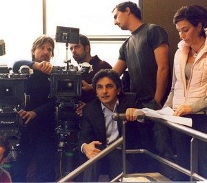 Vincenzo Salemme sul set di Cose da Pazzi