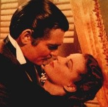 Vivien Leigh e Clark Gable in una scena di Via col vento