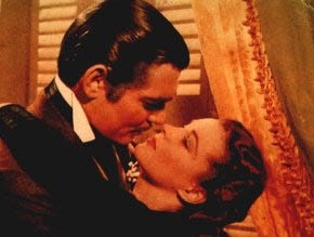 Vivien Leigh e Clark Gable in una scena di Via col vento