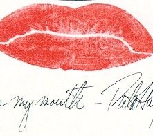 'My heart in my mouth' - un autografo di Rita Hayworth per la rivita Photoplay
