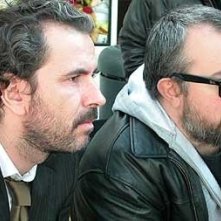 Guillermo Toledo e Alex de la Iglesia sul set di Crimen Perfecto
