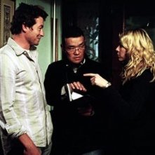 Hideo Nakata, Simon Baker e Naomi Watts sul set di The Ring 2