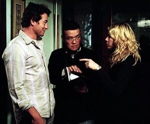 Hideo Nakata, Simon Baker e Naomi Watts sul set di The Ring 2