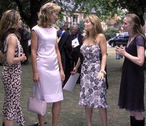 Keri Russell, Joan Allen, Evan Rachel Wood e Erika Christensen in una scena di litigi d'amore