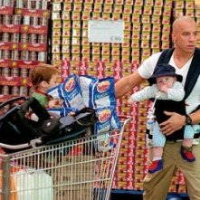 Vin Diesel in una simpatica scena di Missione Tata