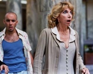 Mariangela Melato in una scena di Vieni via con me