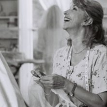 Mariangela Melato sul set di Vieni via con me