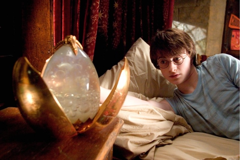 Daniel Radcliffe in una scena di Harry Potter e il calice di fuoco (2005)