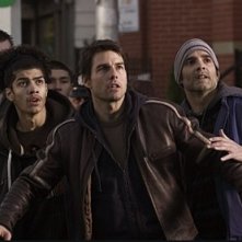 Tom Cruise in una scena de La guerra dei mondi (2005)