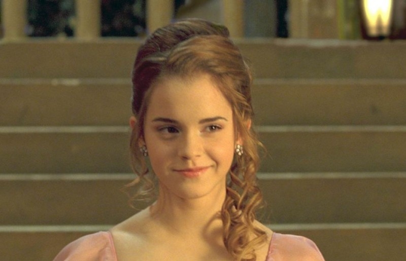 Emma Watson in una scena di Harry Potter e il calice di fuoco