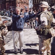 Ridley Scott sul set di Black Hawk Down