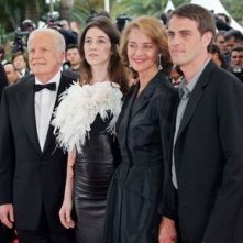 André Dussollier, Charlotte Gainsbourg, Charlotte Rampling e Laurent Lucas a Cannes per presentare Lemming