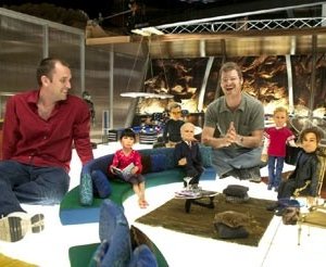 Trey Parker e Matt Stone sul 'set' di Team America