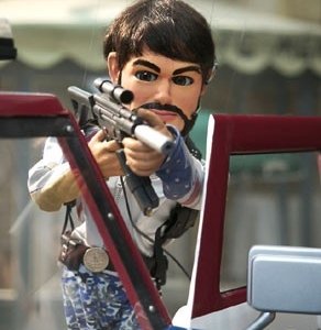 Una scena di Team America