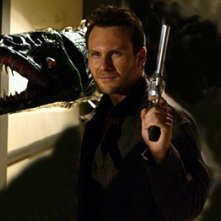 Christian Slater in una immagine del film Alone in the Dark