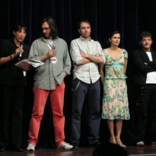 Festival de Cannes 2005: Daniele Vicari regista de L'orizzonte degli eventi insieme a Valerio Mastandrea