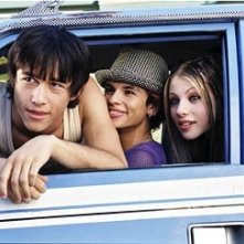 Joseph Gordon-Levitt, Jeffrey Licon e Michelle Trachtenberg in una scena di Mysterious Skin