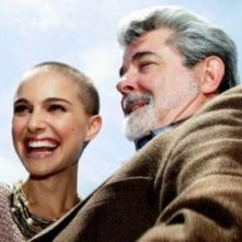 I sorrisi di Natalie Portman e George Lucas