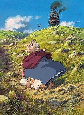 Una scena del film d'animazione Il castello errante di Howl