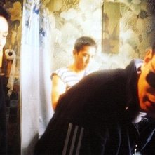 Tony Leung, Leslie Cheung e Wong Kar-Wai sul set di Happy Together