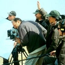 I registi de 'la storia del cammello...' Luigi Falorni e Byambasuren Davaa