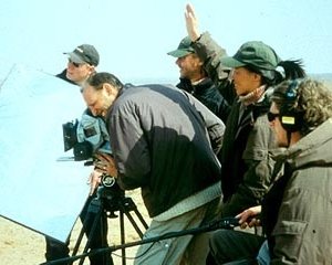 I registi de 'la storia del cammello...' Luigi Falorni e Byambasuren Davaa